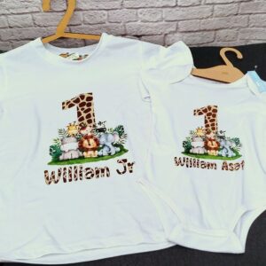 camiseta personalizada para niños y body para bebes personalizados