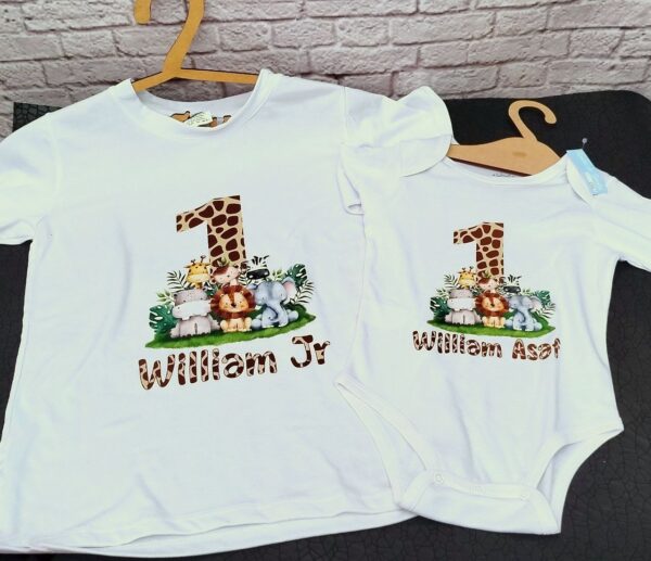 camiseta personalizada para niños y body para bebes personalizados