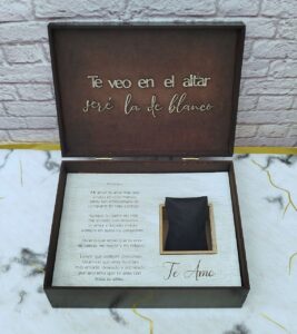Caja personalizada para reloj de novio, caja reloj de compromiso, reloj para el novio, regalo de compromiso, caja reloj