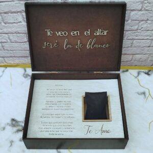 Caja personalizada para reloj de novio, caja reloj de compromiso, reloj para el novio, regalo de compromiso, caja reloj