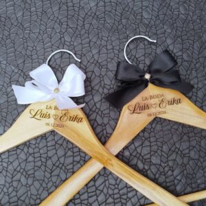 ganchos decorados y personalizados para vestidos de boda, vestido de novia, gancho vestido de novia personalizado