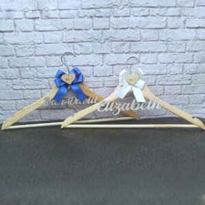 ganchos decorados y personalizados para vestidos de boda, vestido de novia, gancho vestido de novia personalizado