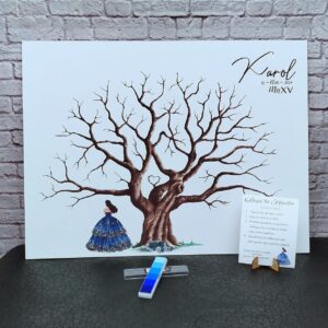 árbol de huellas, libro de huellas, árbol de huellas personalizados para quinceaños