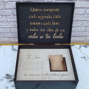 Caja personalizada para reloj de novio, caja reloj de compromiso, reloj para el novio, regalo de compromiso, caja reloj