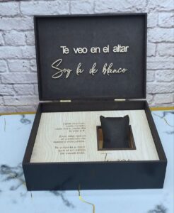 Caja personalizada para reloj de novio, caja reloj de compromiso, reloj para el novio, regalo de compromiso, caja reloj
