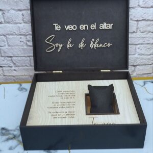 Caja personalizada para reloj de novio, caja reloj de compromiso, reloj para el novio, regalo de compromiso, caja reloj