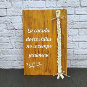 Cuadro de la ceremonia de los 3 hilos personalizado