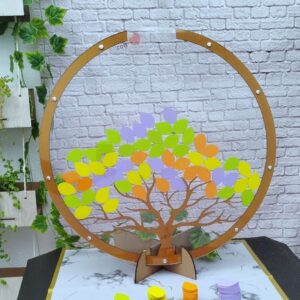 cuadro de firmas en estilo árbol para eventos