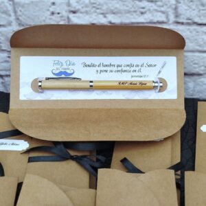 esferos en bambu personalizado para eventos, día del hombre, detalles personalizados, esfero marcado