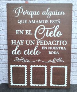 cartel del recuerdo para seres queridos