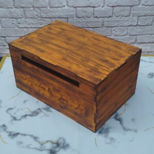 cofre para lluvia de sobres personalizado vintage