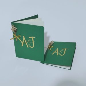 libro para votos de boda personalizados en cartulina fina
