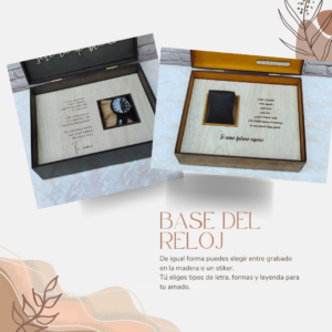 caja para reloj de compromiso para el novio, regalo de compromiso para el novio, regalo de promesa, caja para el reloj de regalo para el novio, regalo de compromiso del novio