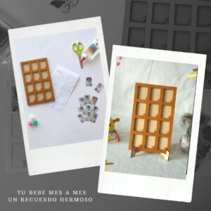 Marco para fotos bebes del primero año mes a mes personalizado