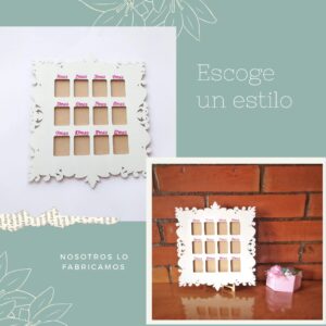 Marco para fotos bebes del primero año mes a mes personalizado