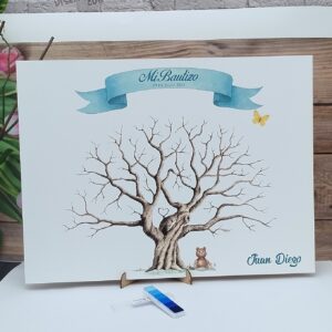 árbol de huellas para revelación de genero personalizado
