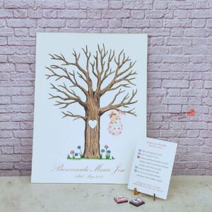 árbol de huellas para revelación de genero personalizado