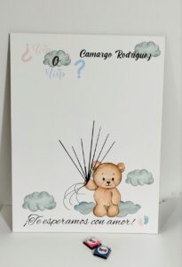 árbol de huellas para revelación de genero personalizado