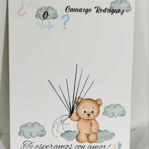 árbol de huellas para revelación de genero personalizado
