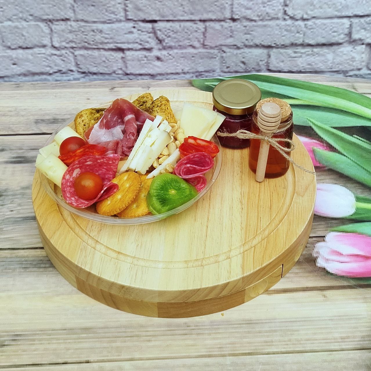 Tabla de quesos personalizada con o sin productos, tabla en madera personalizada