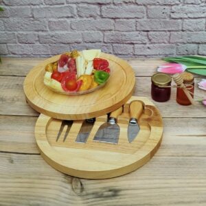 Tabla de quesos personalizada con o sin productos, tabla en madera personalizada