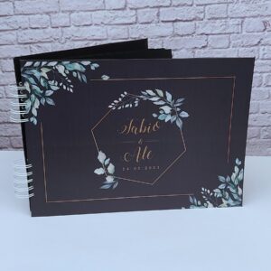 Libro de firmas empastado, libro firmas registro de visita invitados, bodas y toda ocasión personalizado