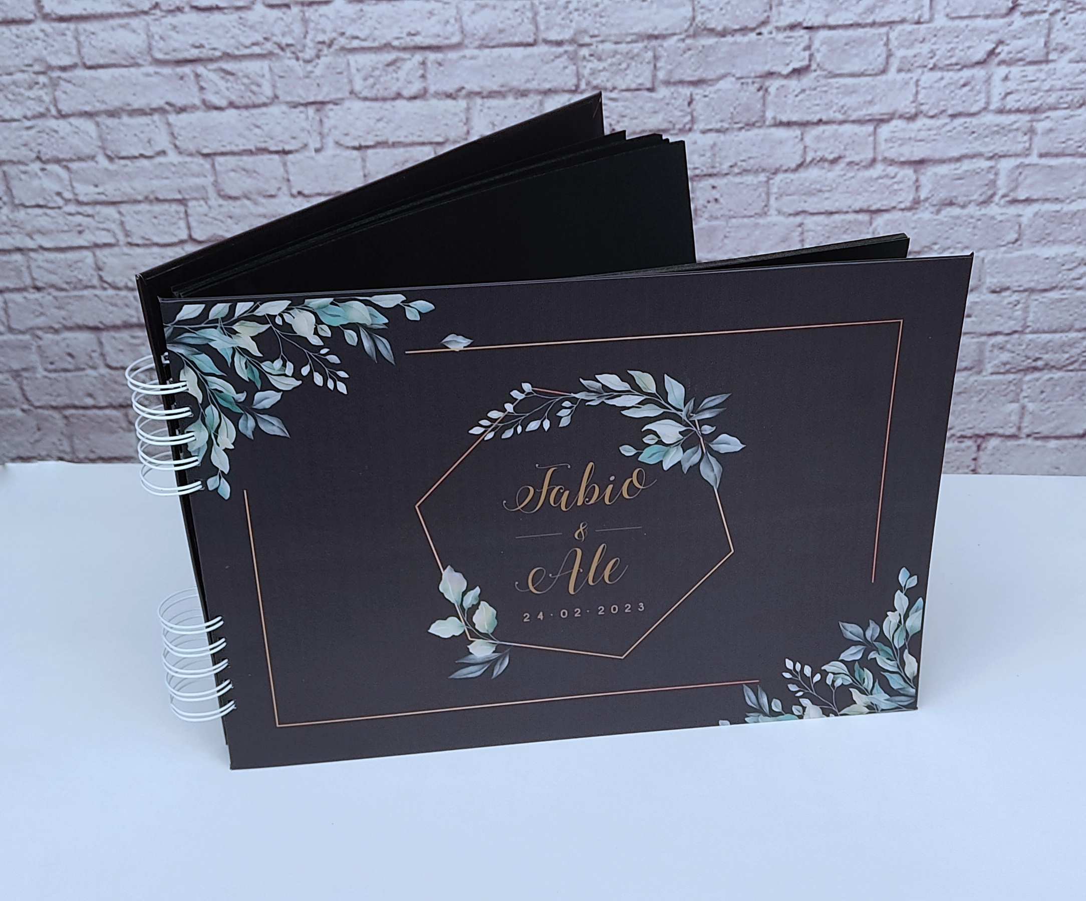 Libro de firmas empastado, libro firmas registro de visita invitados, bodas y toda ocasión personalizado