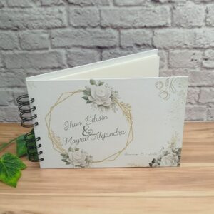 Libro de firmas empastado, libro firmas registro de visita invitados, bodas y toda ocasión personalizado