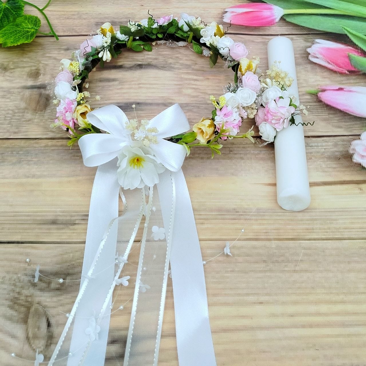 Set primera comunión personalizado para niña - Imagen 13