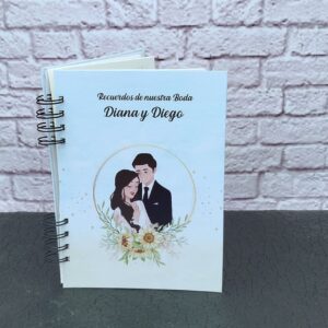 Libro de firmas empastado, libro firmas registro de visita invitados, bodas y toda ocasión personalizado