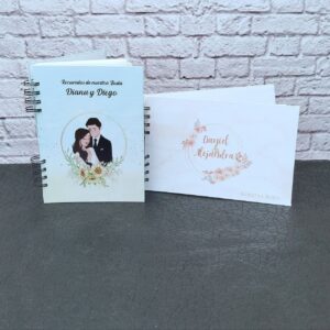 Libro de firmas empastado, libro firmas registro de visita invitados, bodas y toda ocasión personalizado